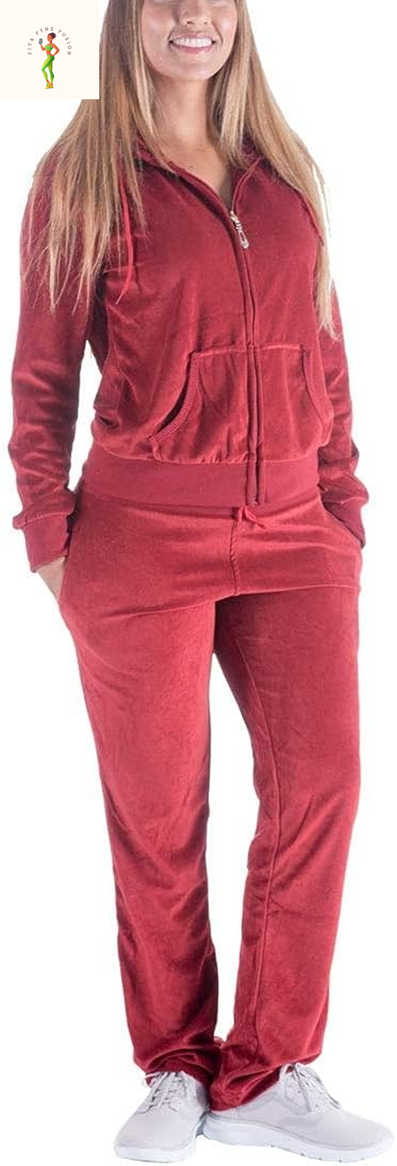 Gary Com 2 PCS Outfits Women'S Fleece Sherpa Lined Sweatsuits Long Sleeve Hoodie and Sweat Pants Winter Warm Tracksuit Set