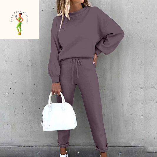 Jsaierl Women'S 2 Piece Outfits Long Sleeve Pullover Sweatshirt Jogger Pants Sweatsuit Lounge Sets Fall Outfits for Women 2024