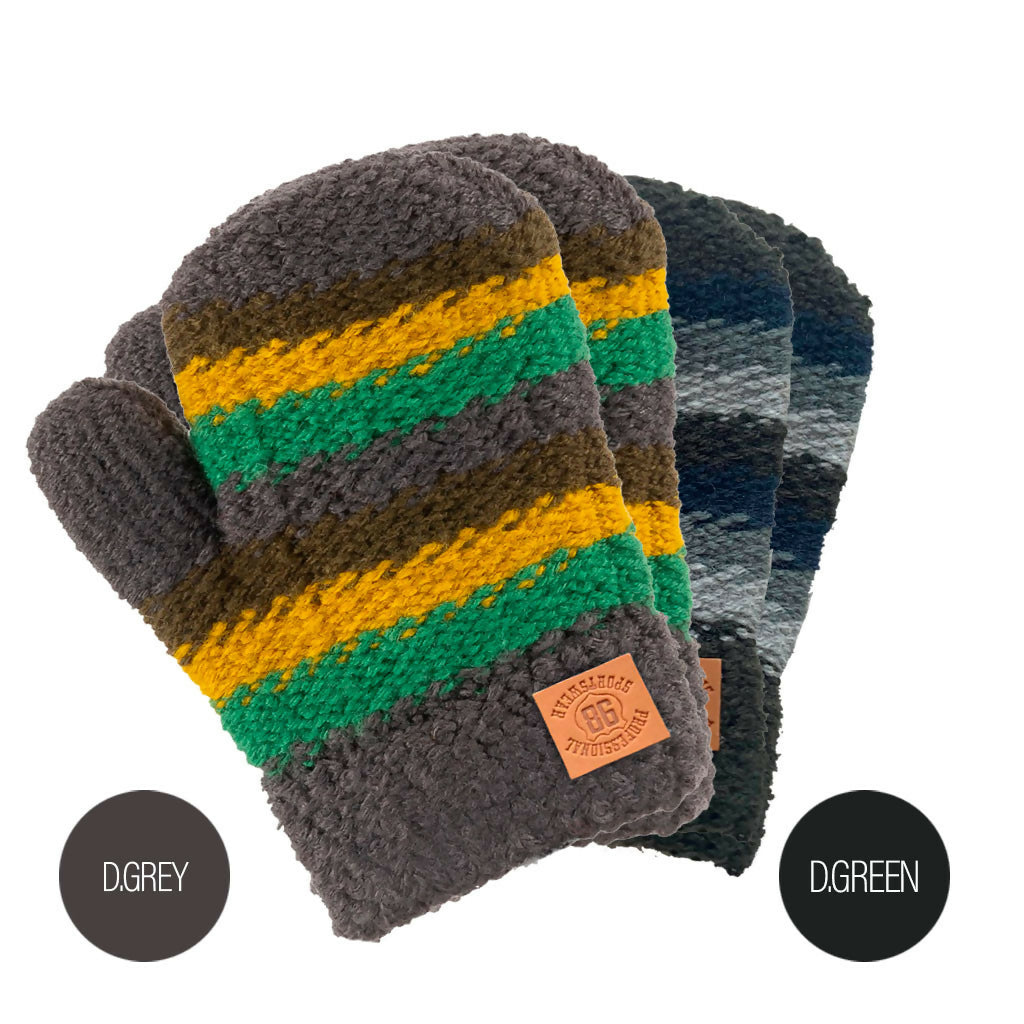 Sierra Socks 2-Pack Knit Mittens for Babies & Toddlers, Perfect Unisex